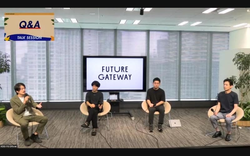 記者会見の様子