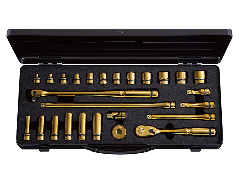 nepros 9.5sq.ソケットレンチセット iPゴールド[26点]、83,900円(NTB3X26AZGL)
