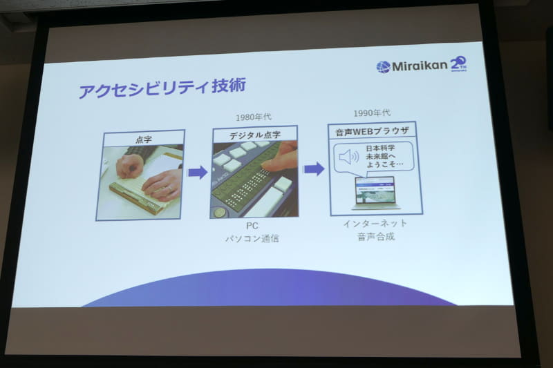 浅川氏が開発を手がけて来たアクセシビリティ向上技術
