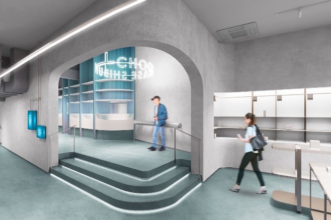 西武渋谷店パーキング館1階にオープンする「CHOOSEBASE SHIBUYA」