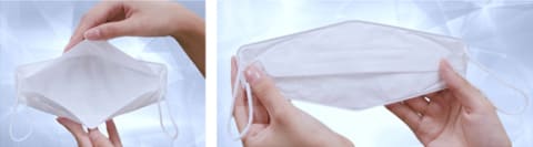 シャープの新型マスクは立体クリスタル形状。呼吸しやすく - Impress Watch