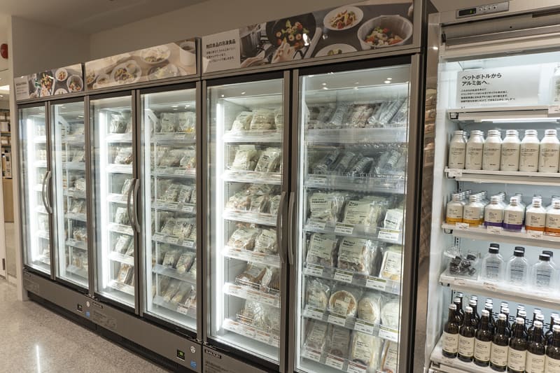 冷凍食品のコーナー