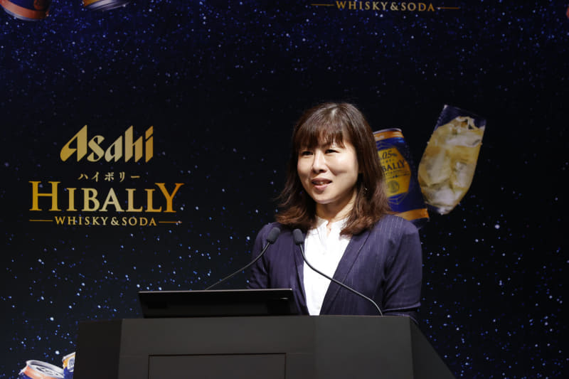 アサヒビール 新価値創造推進部 次長 津田真里さん(ハイボリー TVCM発表会より)
