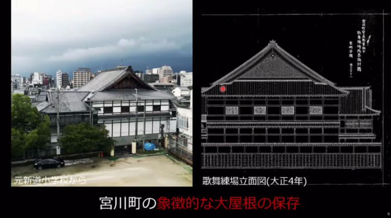 大正時代の図面にも描かれた大屋根