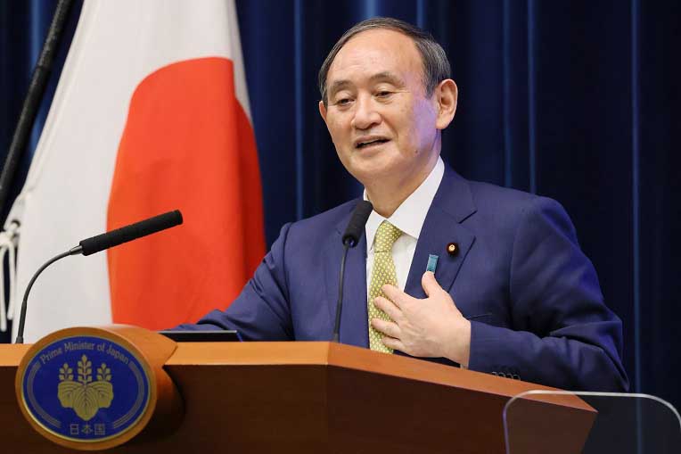 緊急事態宣言解除を発表する菅総理(出典：首相官邸)