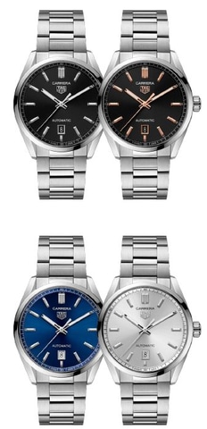 タグ・ホイヤー カレラ、3針モデル刷新。デイデイトやGMT含む13モデル