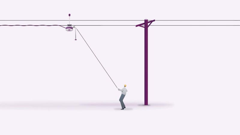 ヘリカルラップを人手で行なう場合、かなりの労力と負担が必要になる