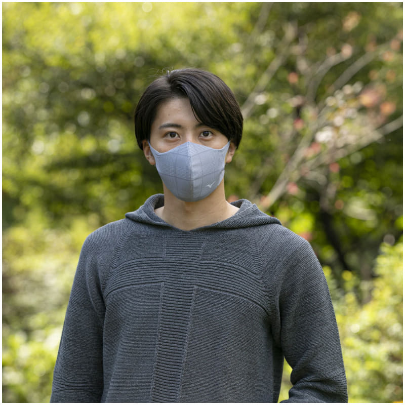 グレンチェック柄・グレー