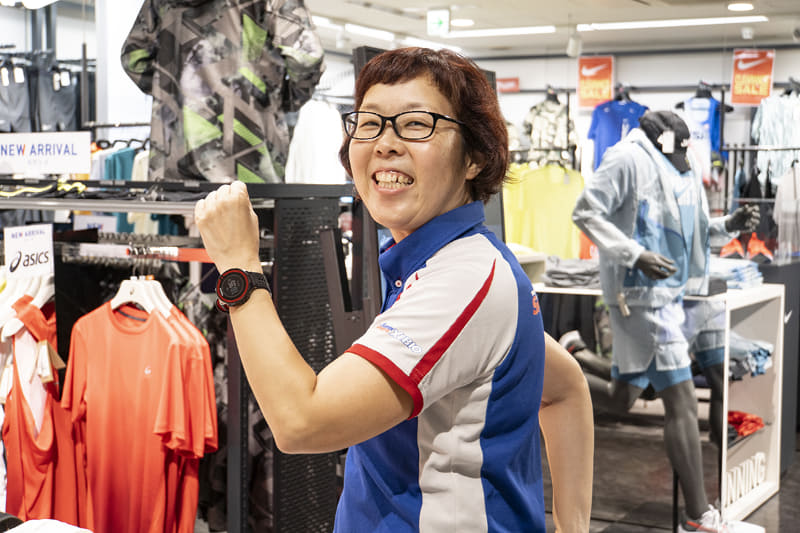 スーパースポーツゼビオ東京御茶ノ水本店 ウェルネス担当 山賀理恵さん
