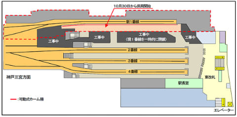阪神電車 大阪梅田駅に新1番線 10月30日から Impress Watch