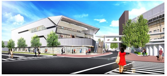 施設の外観イメージ(右手が阪神甲子園球場)