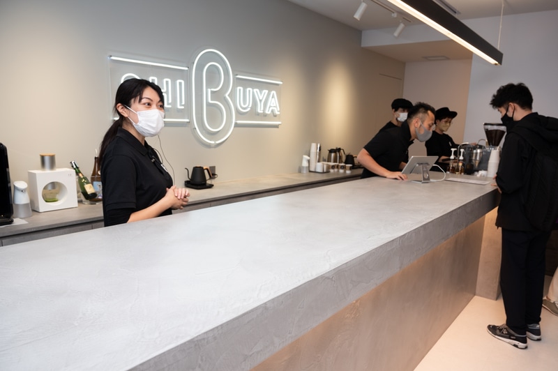 カフェスペースも