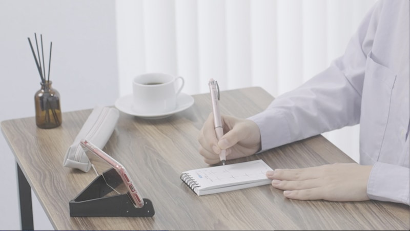 練習前後の文字の変化の例