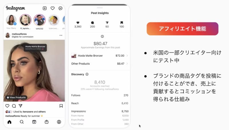 アフィリエイト機能