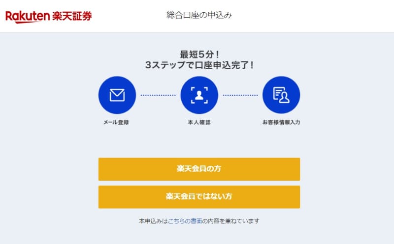 横山さんのオススメはネット証券。筆者は楽天証券で口座開設しました