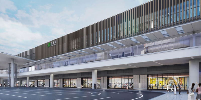 万代広場側 施設外観イメージ