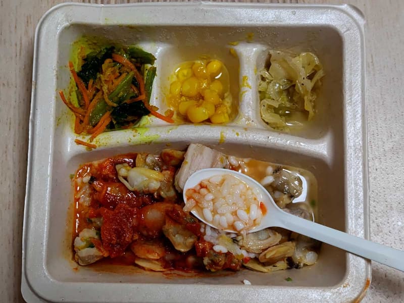 ご飯入りのドリア