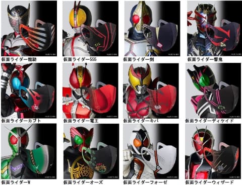 ミズノ「仮面ライダーマスク」二次募集開始。ショッカー含む全33種
