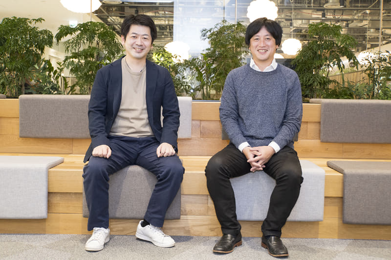 (左)コマーシャル不動産戦略企画部 R&D戦略ユニット 鈴木将敬氏、(右)TOKYO TORCH事業部 事業推進ユニット ユニットリーダー 兼 開発企画ユニット 統括 谷沢直紀氏