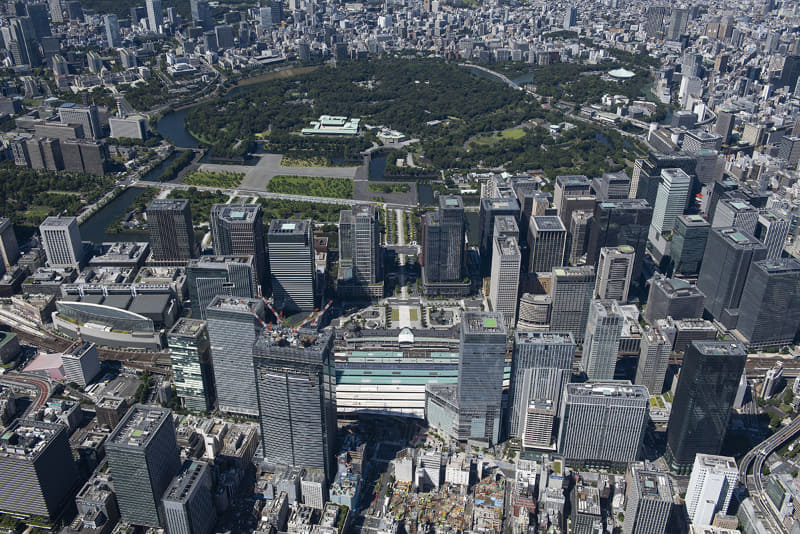 現在の空撮写真(2021年9月撮影)