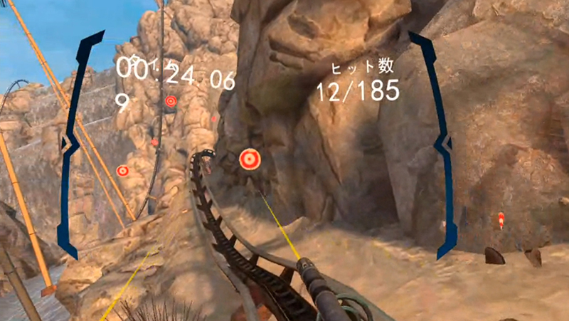 定番のジェットコースターゲーム「<a href="https://www.oculus.com/experiences/quest/2299465166734471">Epic roller coasters</a>」。座っているだけなのに乗り物酔いする不思議