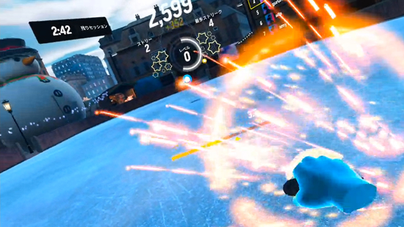 フィットネスアプリ「<a href="https://www.oculus.com/experiences/quest/2327205800645550">FitXR</a>」。無料のステージだけでも十分に疲れる