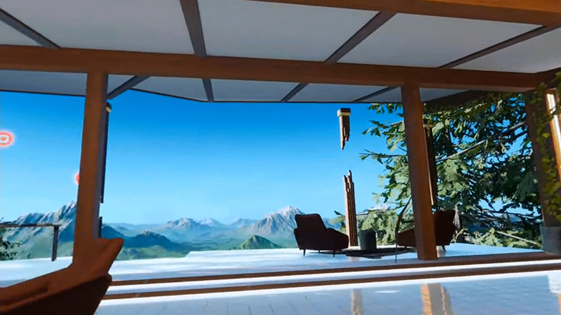 PCVRで接続した場合の「ホーム」画面