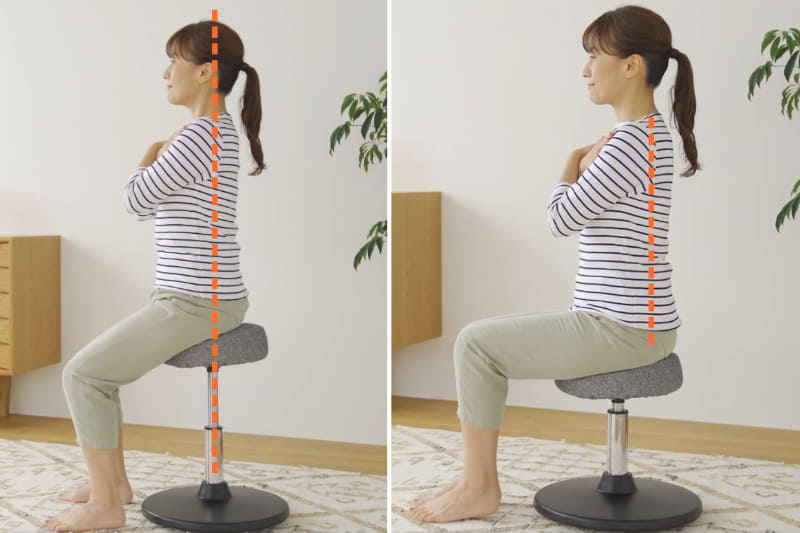 ル・プリエスクワットバルンを使用したスクワット運動