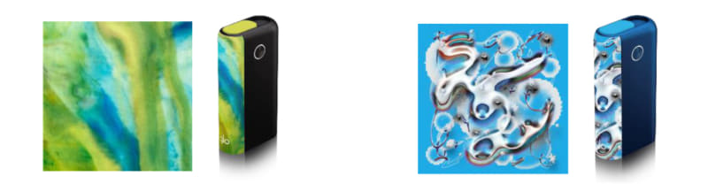 (左)glo Hyper+ ウィンター・エディション・ブラック、(右)glo Hyper+ ウィンター・エディション・ブルー