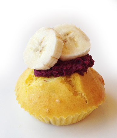 愛犬用メニュー「リンゴとバナナのマドレーヌ」イメージ