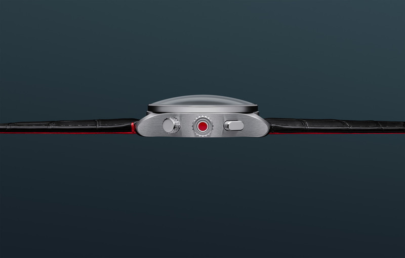カメラのレンズのような形の風防を備える