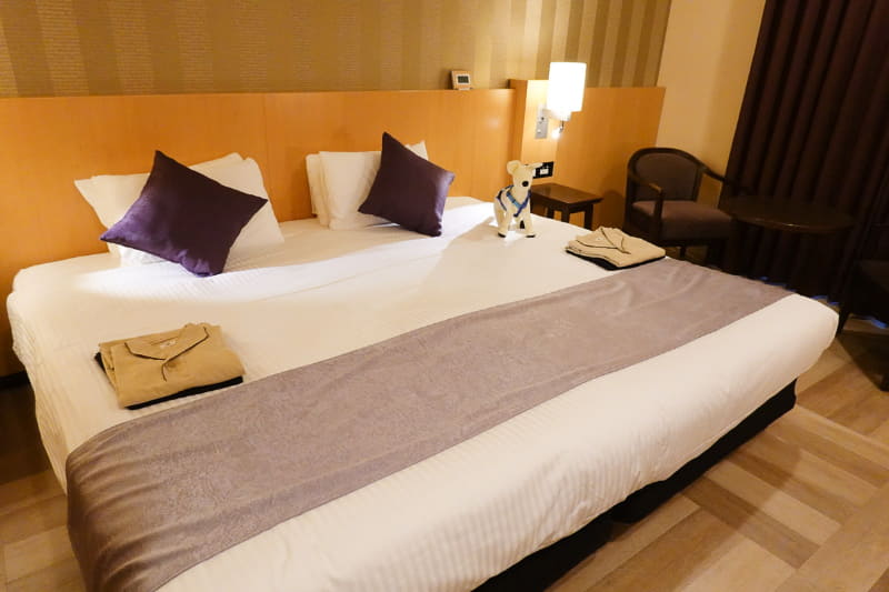 ハリウッドツイン仕様のKINGルーム