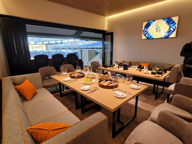 球場とは思えないラグジュアリーな空間が多数公開された