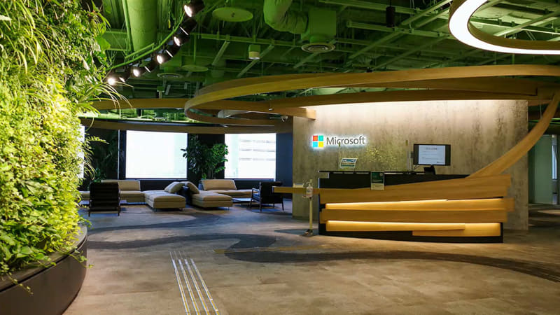ハイブリッドワークの為にリニューアルされた日本マイクロソフト本社