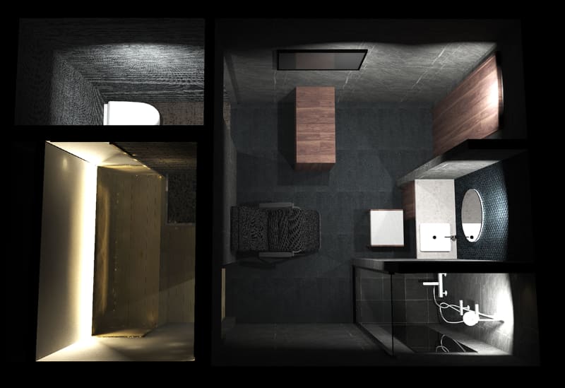 個室内部(イメージパース)