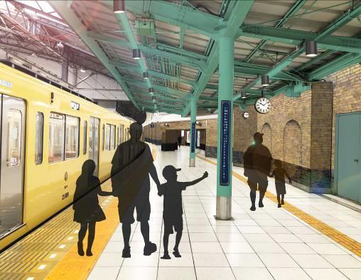 池袋駅1番ホーム(降車ホーム)イメージ