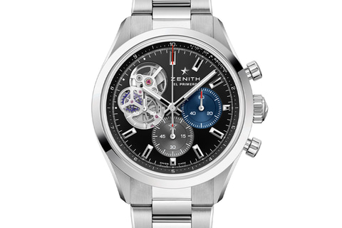 ゼニス、表から内部が見えるクロノグラフ「クロノマスター オープン