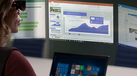 レノボ、5画面表示可能なスマートグラス「ThinkReality A3 レノボ、5画面表示可能なスマートグラス「ThinkReality A3