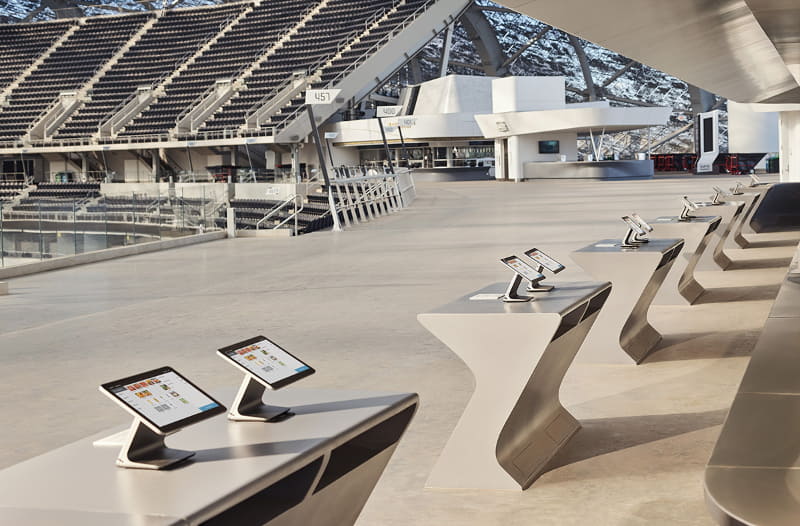 こちらはSquare Register。SoFiスタジアムに導入されるなど、こちらも米国では人気のようだ