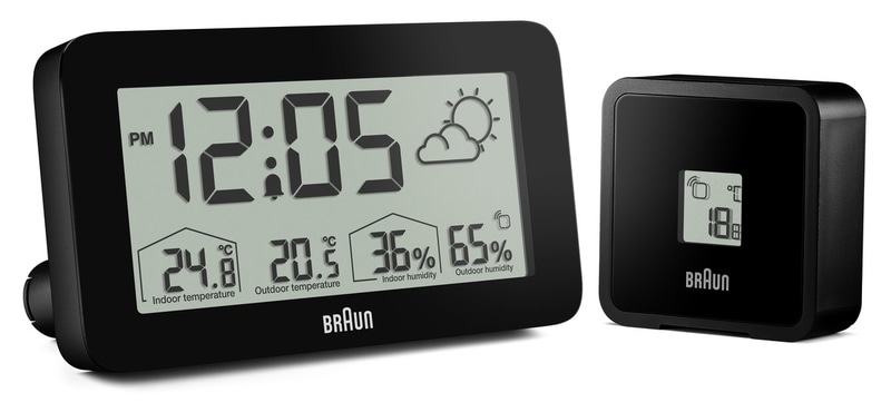 BRAUN BC13 Digital Weather Station Clock(BC13BP)