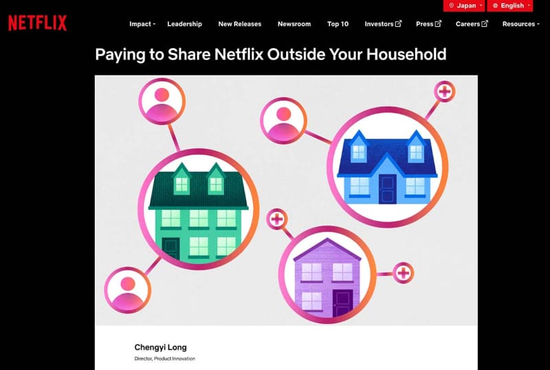 3月17日、Netflixは、チリやコスタリカ、ペルーで、「アカウント共有」に対抗するためのプランをテストする