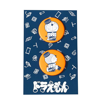 【新品】【限定品】ドラえもん x PORTER LONG WALLET 缶バッジ 新品】【限定品】ドラえもん x PORTER LONG WALLET 缶バッジ