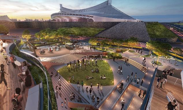 にぎわい広場(夜)のイメージ