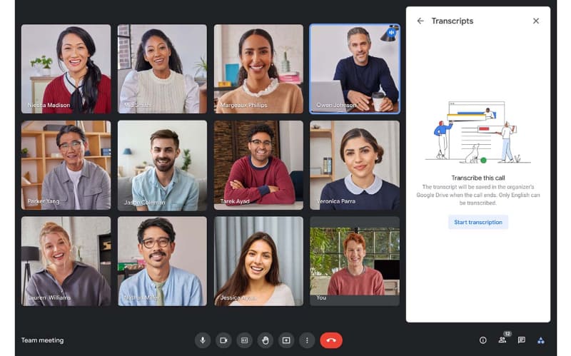 Google Meetでの会議を自動書き起こし。2022年後半に実装される。その後来年には、議事録の要約機能も登場する