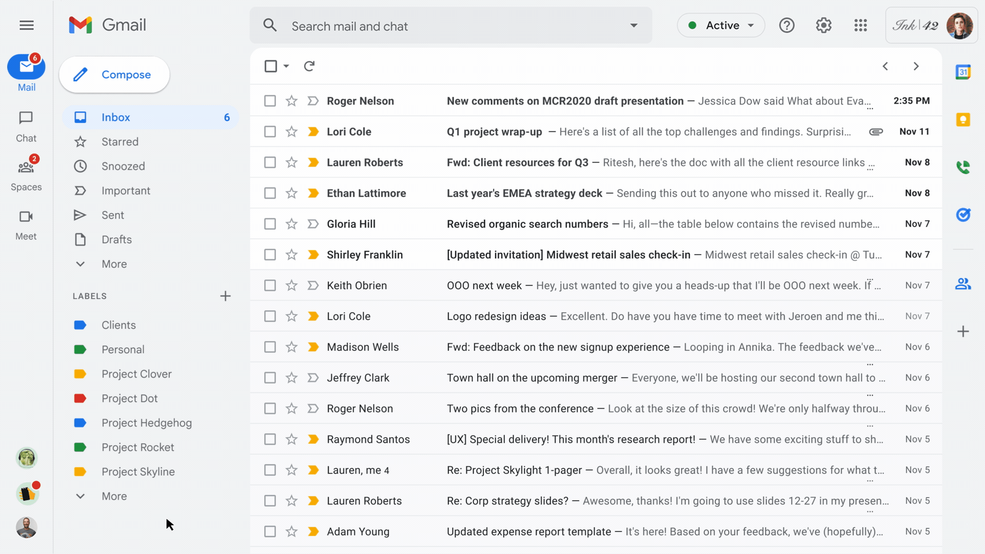 要約機能のイメージ。「対話のサマリー」がまず表示されるところに注目。