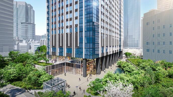 赤坂の森からの景観