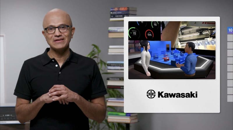 川崎重工とのコラボレーションについて紹介するナデラCEO