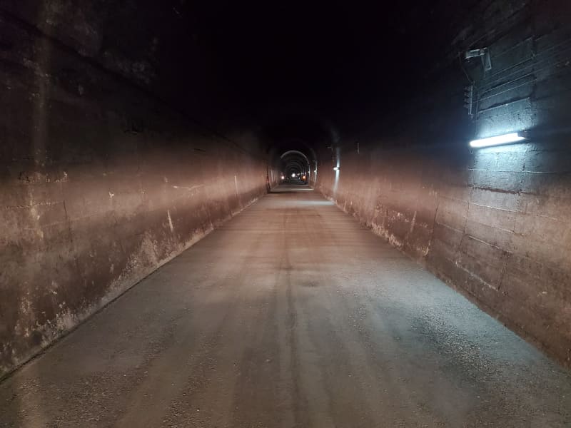 彦山～筑前岩屋間釈迦岳トンネル(現在)