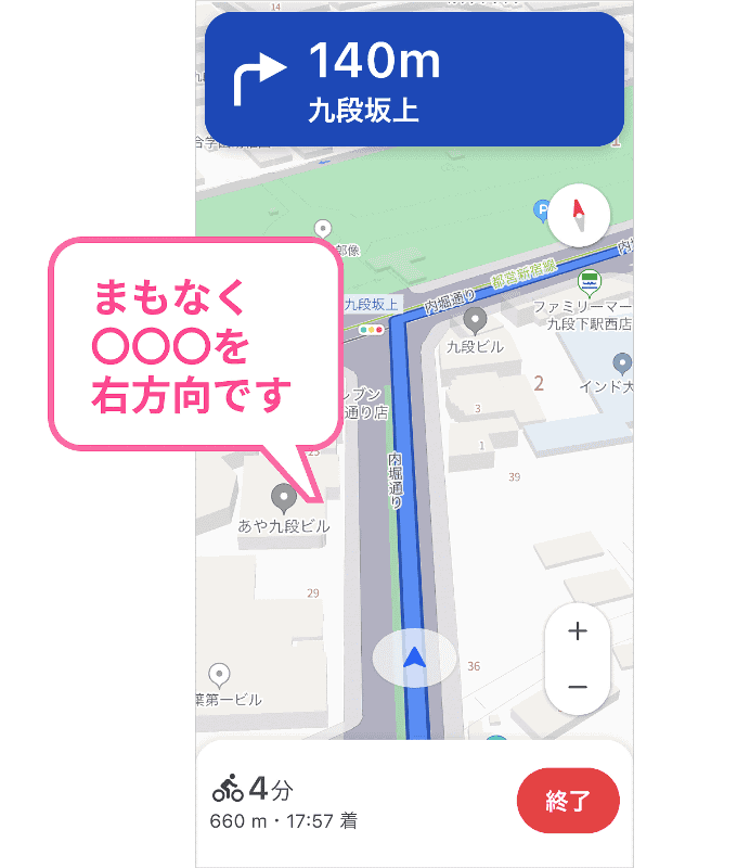 音声案内イメージ