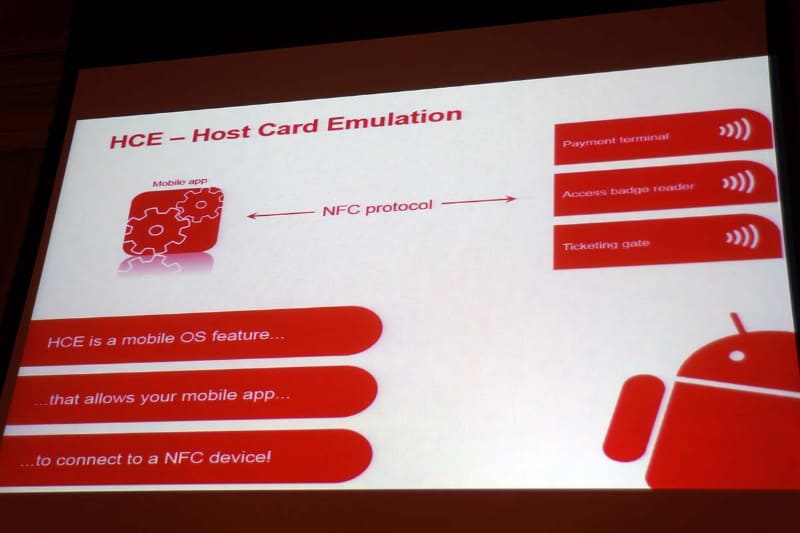 HCEはOSの機能として、セキュアエレメントなしで「CE(Card Emulation)」と同等の振る舞いを可能とする仕組み